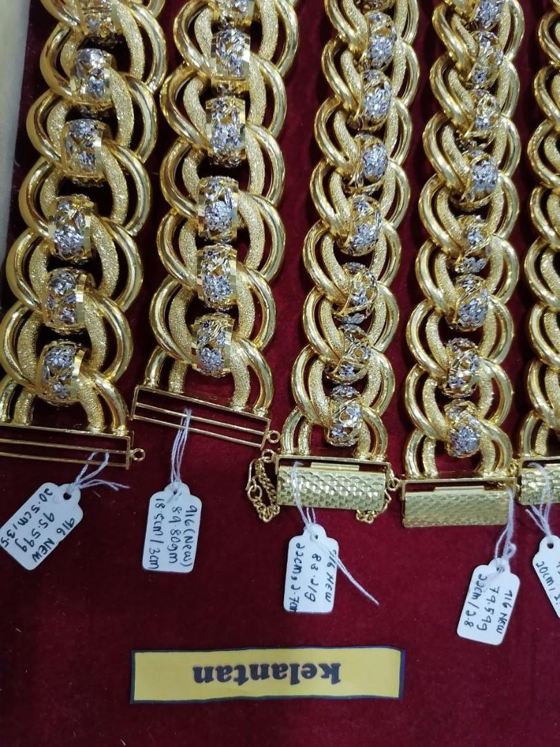 Rantai Tangan Emas 916 Tulen, Auto Accessories on Carousell