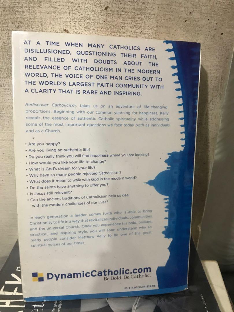 Rediscover Catholicism - Matthew Kelly (Category: Religion Books) located in Mandaluyong City. Submitted by MindMunch (Listing ID 1071469819, Image 3). Description: .