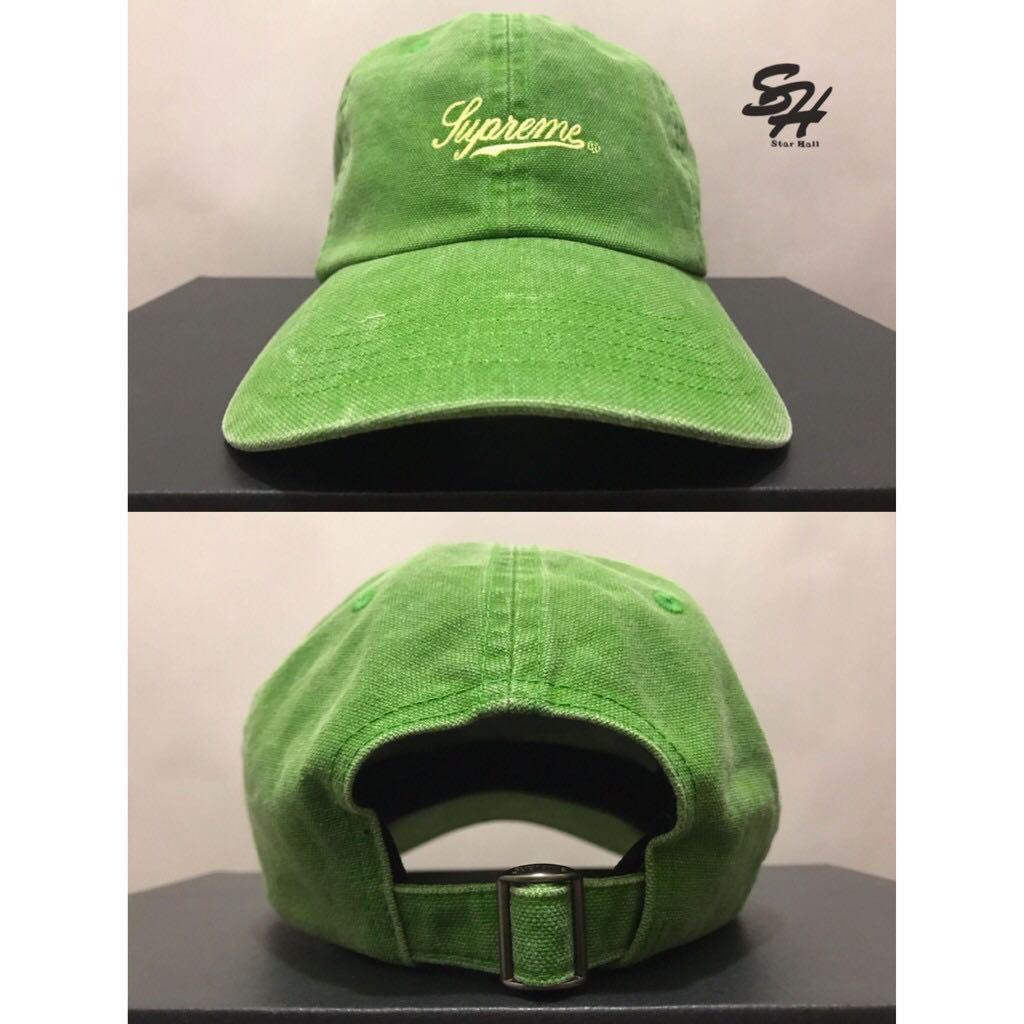 Supreme Pigment Print Script Logo 6-Panel 草寫 老帽