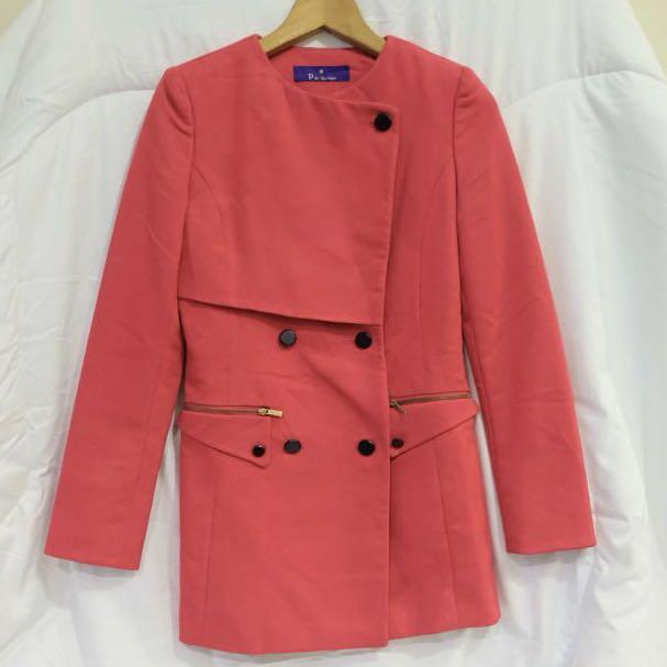 shocking pink coat