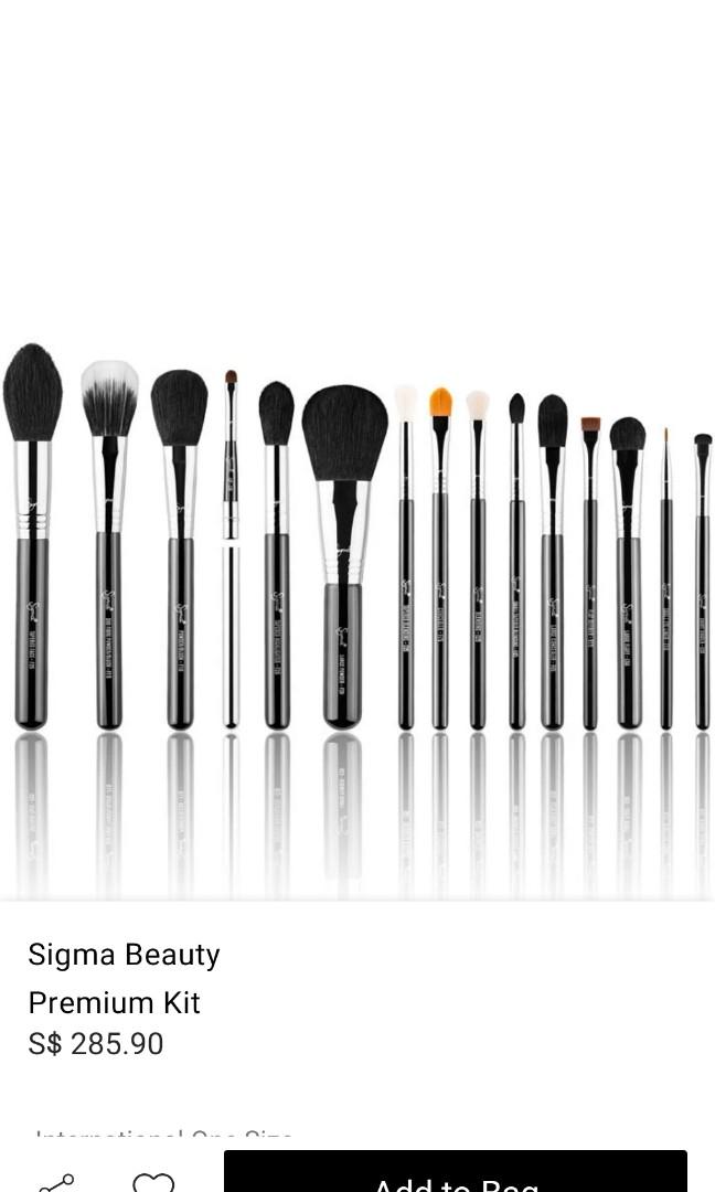 Sigma Brushes, Beauty & Personal Care, Face, Makeup on Carousell