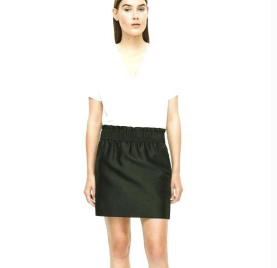 Paper bag waist outlet mini skirt