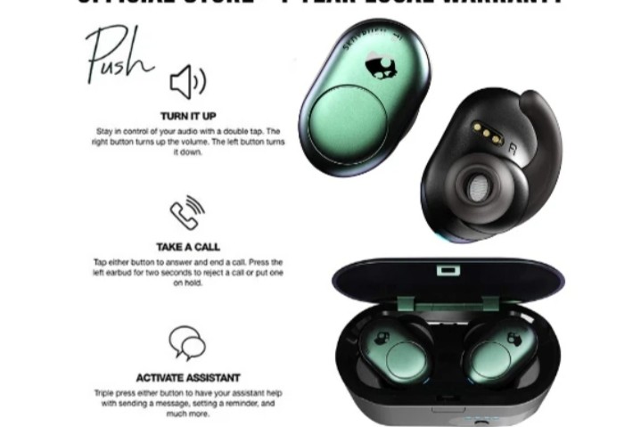 skullcandy in ear push