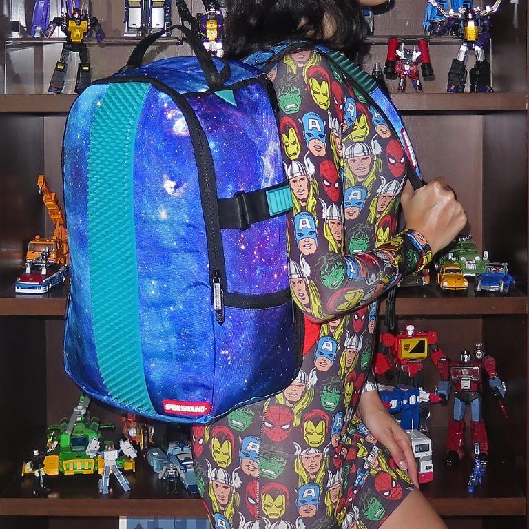 Sprayground Blue Galaxy Glow Spython Backpack, Best Price and Reviews