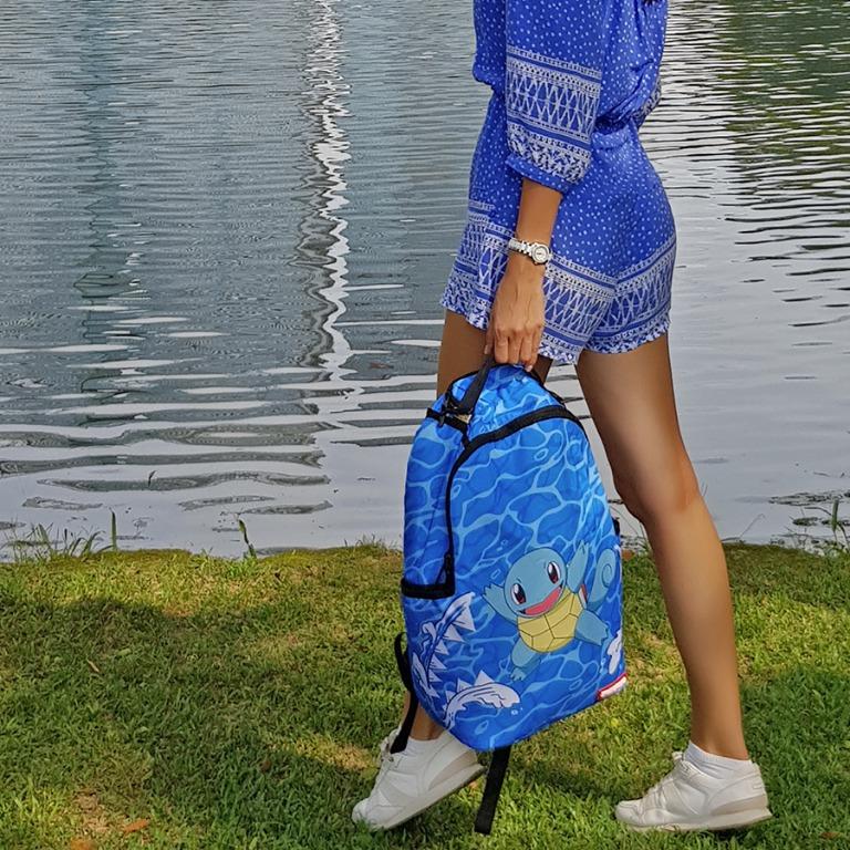 Sprayground Pokemon Squirtle Backpack. Unisex Bag. Laptop Bag