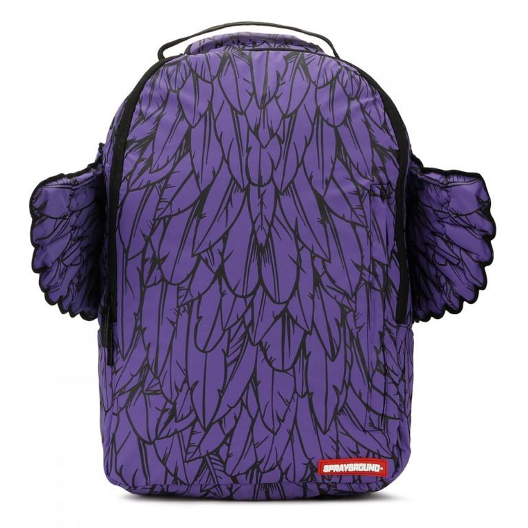 Sprayground Purple Wings 3M Reflective Backpack. Unisex Bag