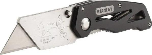 Stanley Blade Folding Utility Knife (Category: Knives & Chopping Boards) located in Marikina City. Submitted by skowshop (Listing ID 1071512420, Image 2). Description: Foldable, compact design fits easily into a pocket Quick-change fixed blade - thumb stud for easy release One-handed open/close Aluminum design for durability and light weight Accepts standard utility and hook blades Tool-free blade changes Stainless-steel belt clip for convenience