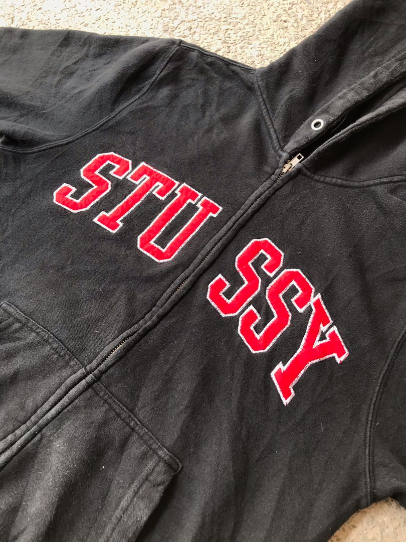 Stussy spellout hoodie deals