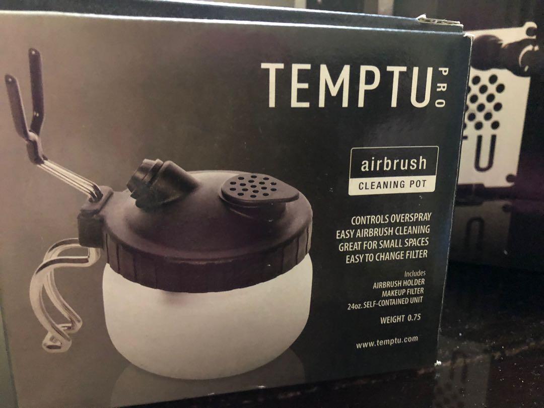TEMPTU airbrush kit (Category: Makeup) located in Quezon City. Submitted by mixedcart (Listing ID 1071490085, Image 2). Description: Used once for classes only then placed in storage. Mint condition. Authentic. Sold as bundle. serious buyer only. RF: Decluttering.