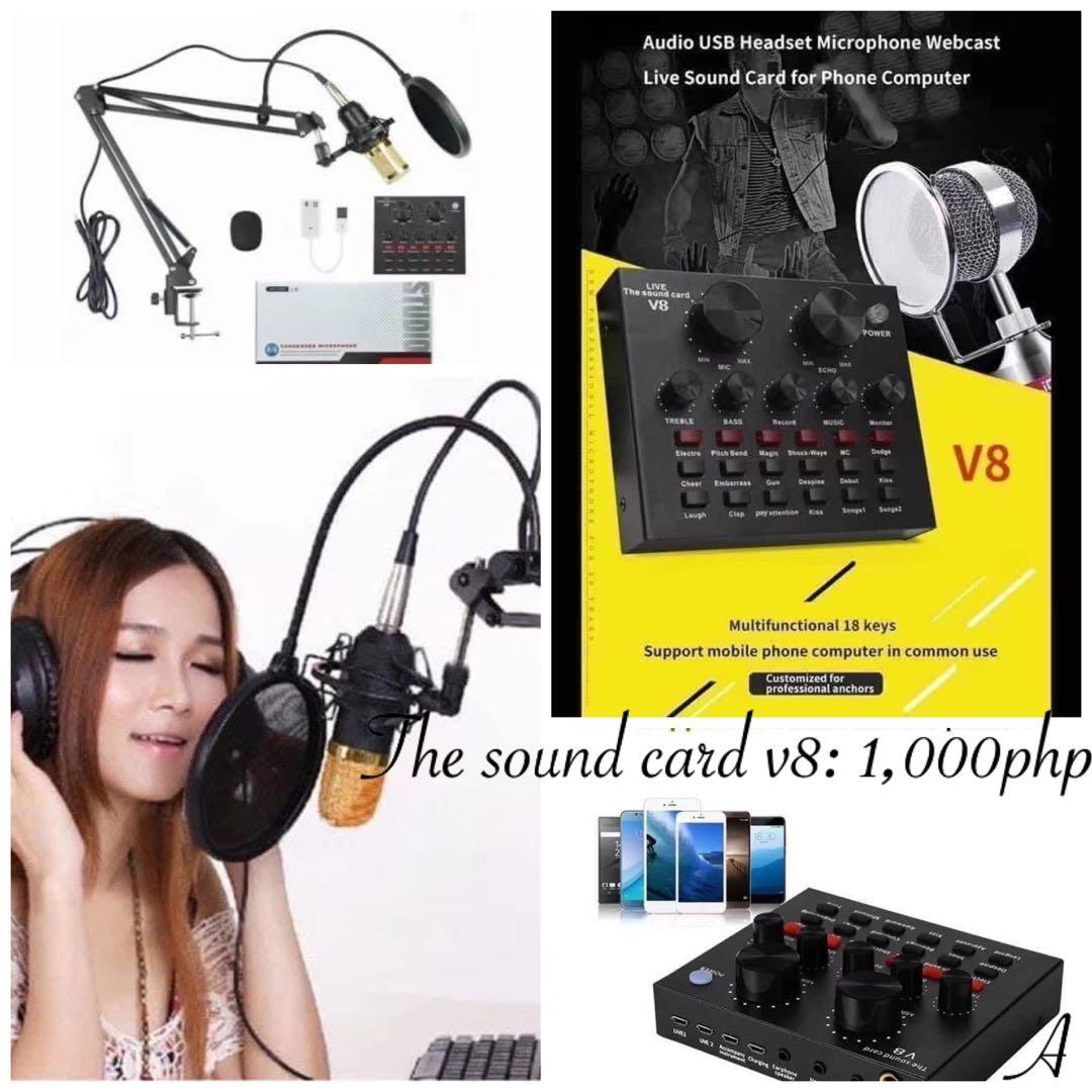 The sound card v8 (Category: Soundbars, Speakers & Amplifiers) located in Cainta. Submitted by iubelle (Listing ID 1071332488, Image 1). Description: The sound card v8: 1,000php •Audio USB Headset Microphone Webcast •Live Sound Card for Phone Computer •Support IOS and Android phones #a #TheSoundCardV8 #MyBelleLabsCorner Open for reseller Fb page: mhaibelabshoppe Instagram: @mybellelabs Please like my fb page/instagram for more items. Thank you .