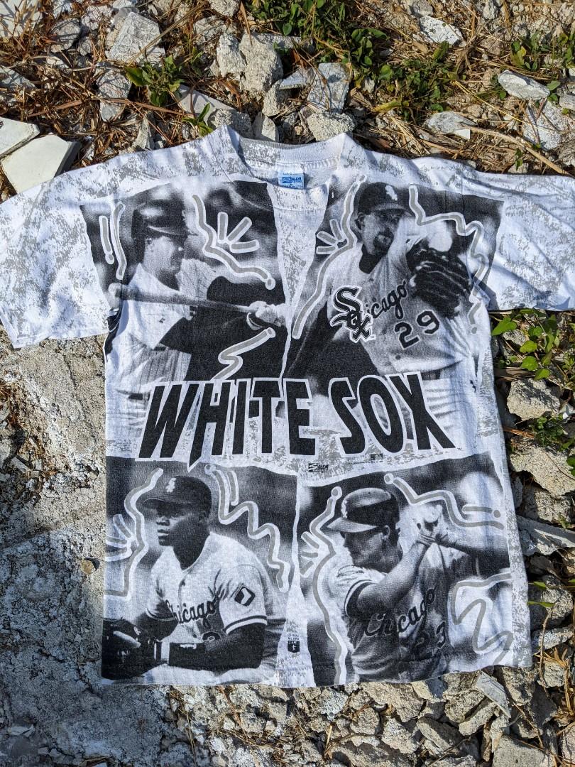 Retro white sox shirt deals