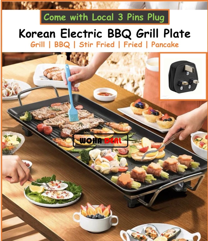 [WOHA DEAL] Super Extra LARGE Korean Electric BBQ Grill Plate, TV