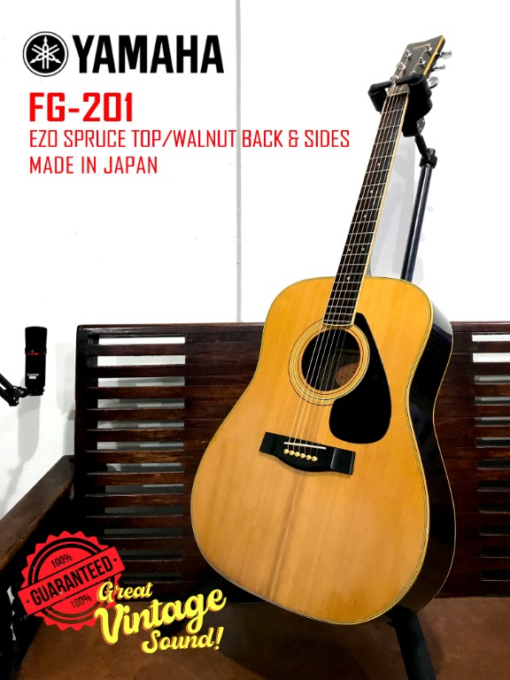 Yamaha FG 201 Acoustic Guitar Hobbies Toys Music Media CDs