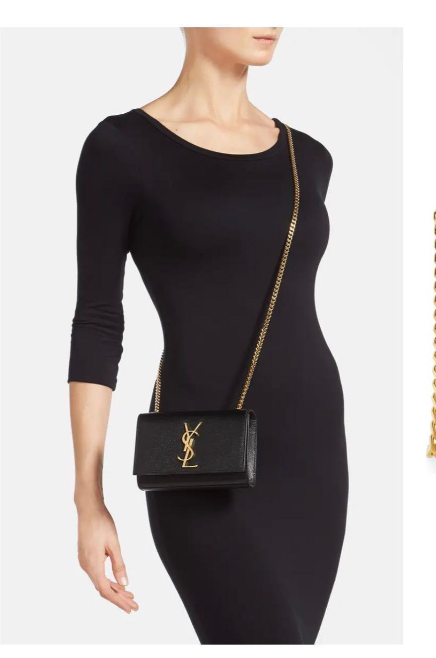 YSL Kate Small Black Sling Bag