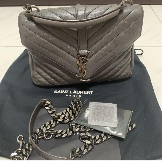 YSL College monogram Sling Bag with top Handle, Luxury, Bags & Wallets on  Carousell