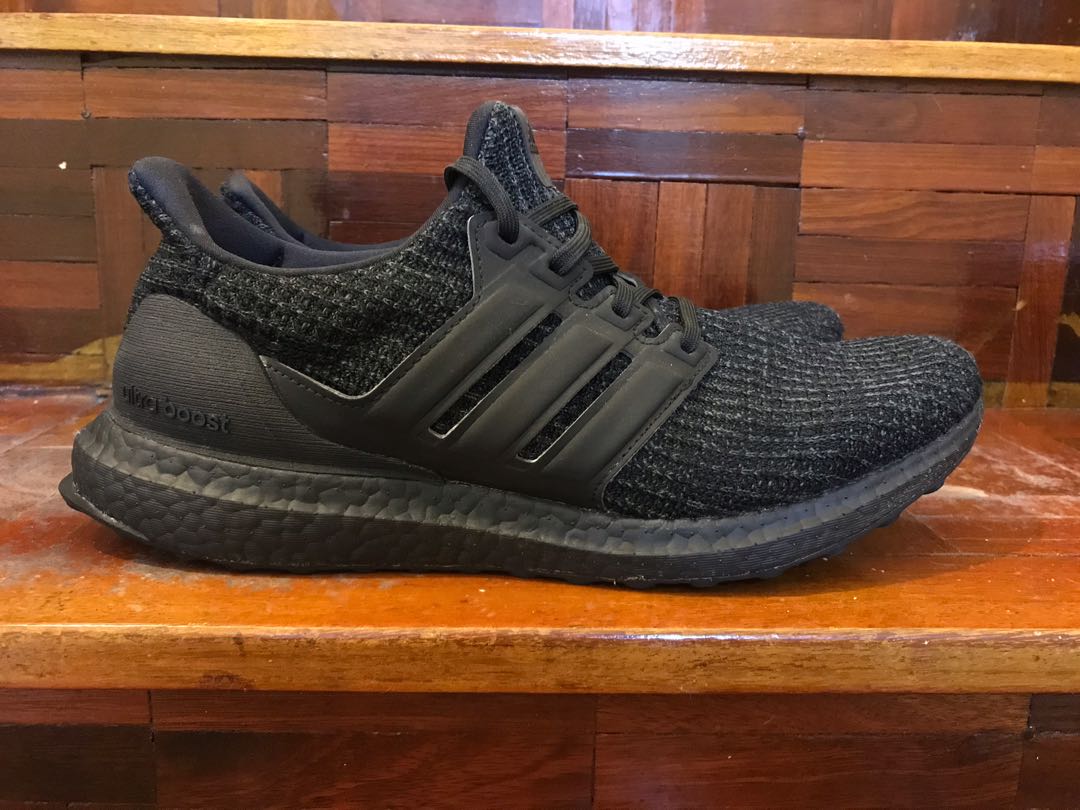 Ultra boost triple store black 3.0 on feet