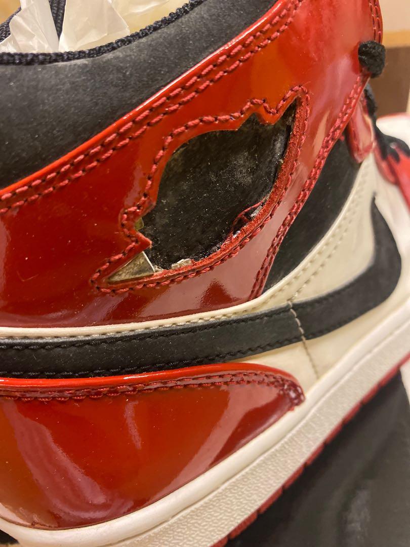 Air Jordan 1 retro chicago patent (2003), 男裝, 鞋, 波鞋- Carousell