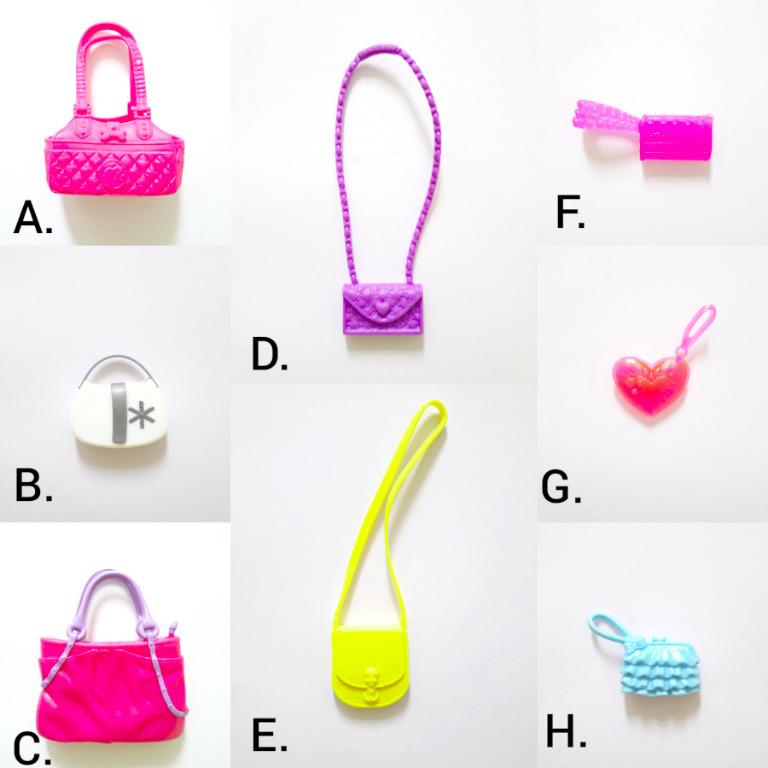 Barbie toy bag clearance