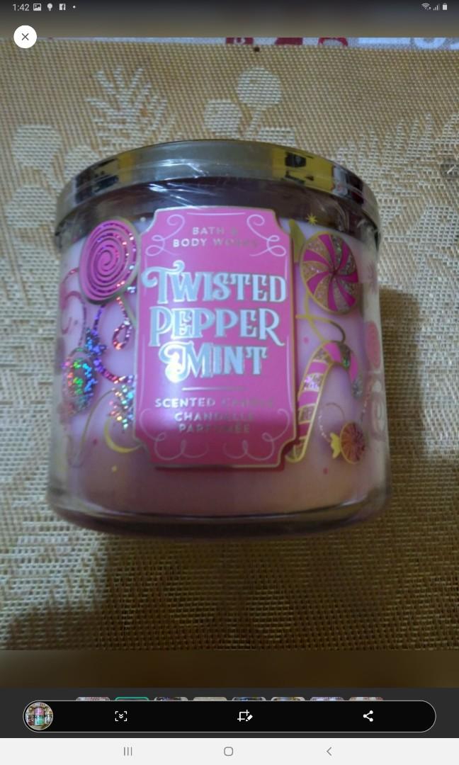 Bath & Body Works 3-wick candle (Category: Bath) located in Caloocan City. Submitted by yingwen_laoshi (Listing ID 1071568746, Image 2). Description: BBW 3-wick candles frm AUSTRALIA 411 grams/14.5 oz,NEW scents super SALE @ a steal price of 1K 😊😊😊 paubos sale npo so GRAB YOURS na MOP: GCASH/BDO RFS: decluttering, need cash.