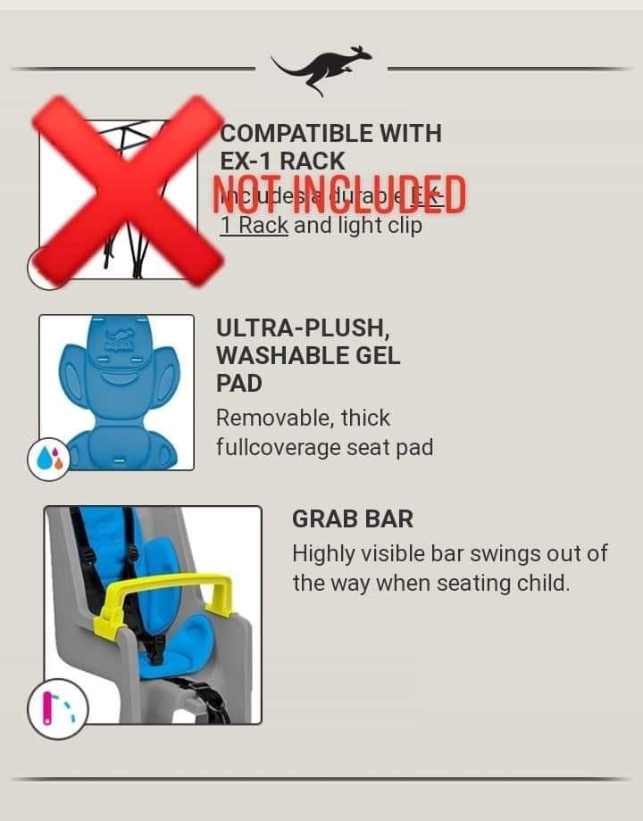 Blackburn CoPilot Bicycle Bike Child Kid Seat Carrier Rack BRAND NEW