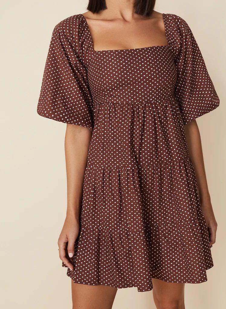 eryn mini dress bonnie dot print