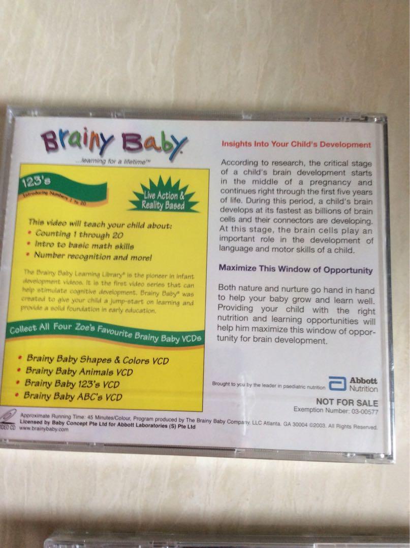 Brainy baby VCD, Hobbies & Toys, Music & Media, CDs & DVDs on Carousell