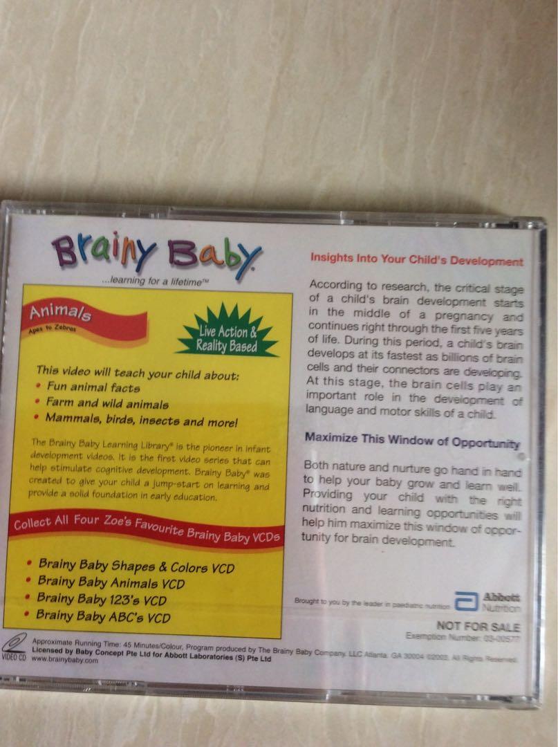 Brainy baby VCD, Hobbies & Toys, Music & Media, CDs & DVDs on Carousell
