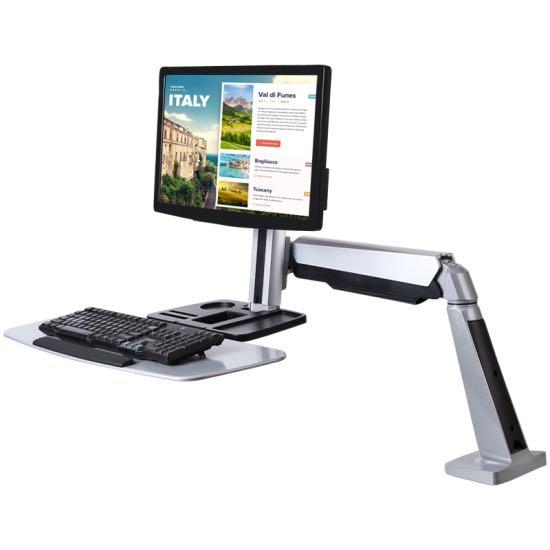 Brateck monitor arm Sit stand work stationpneumatic spring dws02w01
