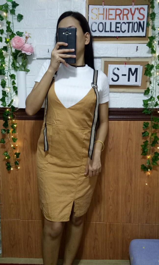 Brown Jumper Dress Only (inner not 