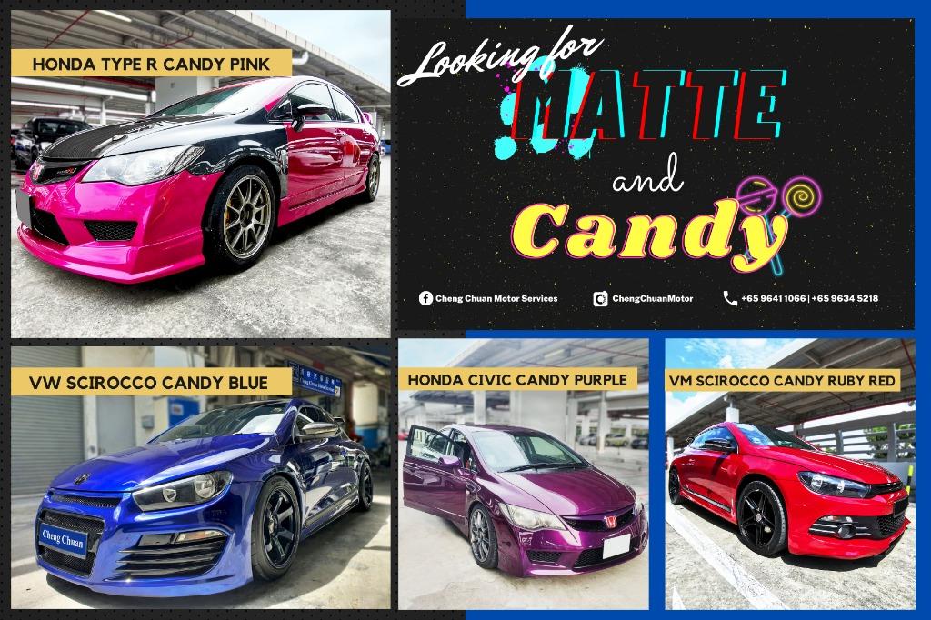 Candy Colour Series Car Spray Paint Car Accessories Accessories On Carousell