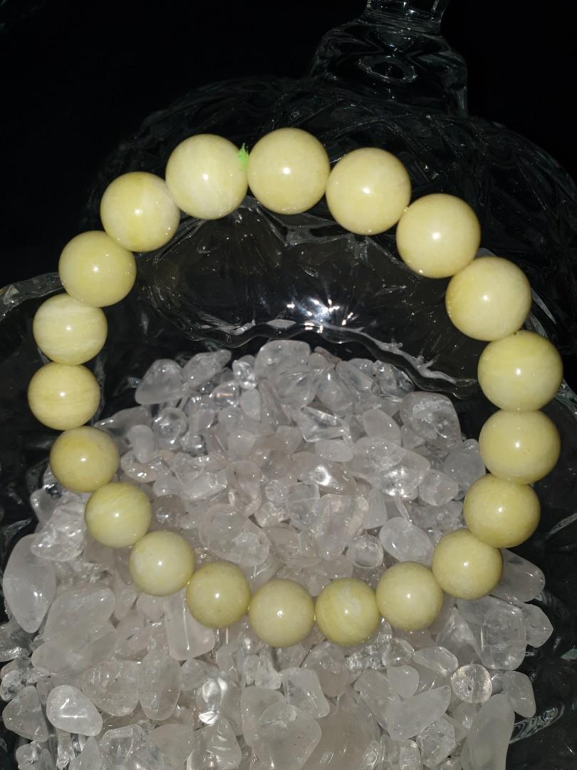 Cauliflower Jade bracelet (菜花玉手串), Women's Fashion, Jewelry