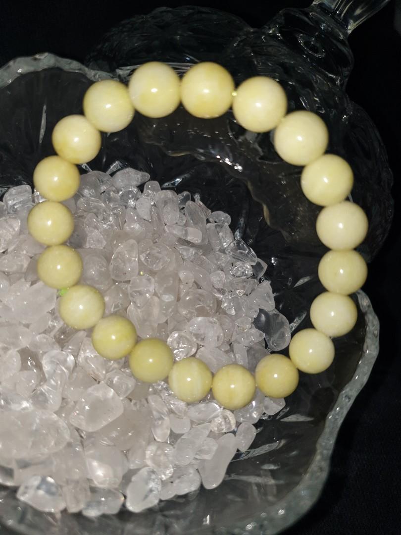 Cauliflower Jade bracelet (菜花玉手串), Women's Fashion, Jewelry