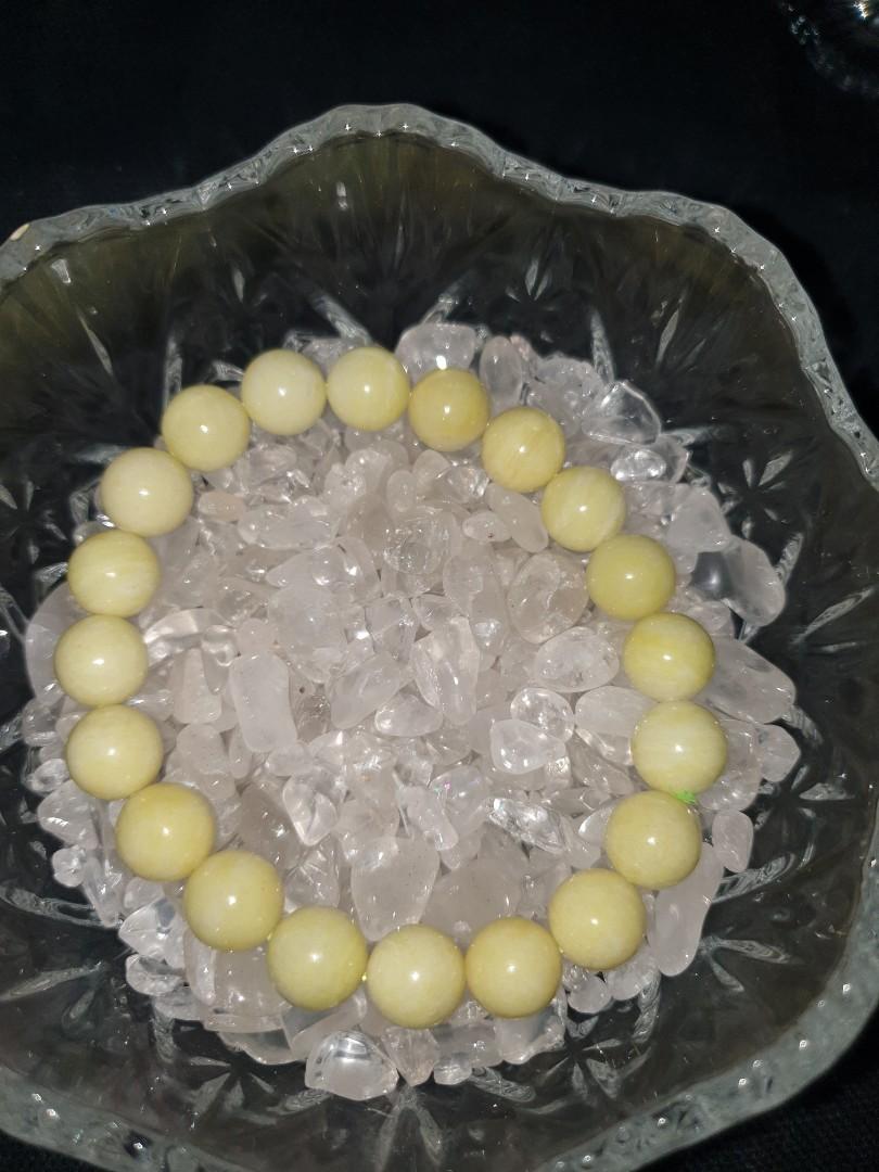 Cauliflower Jade bracelet (菜花玉手串), Women's Fashion, Jewelry