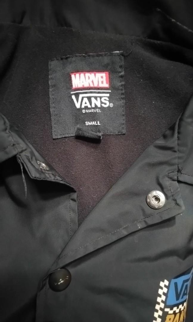 Coach jacket vans x marvel black panther Fesyen Pria Pakaian