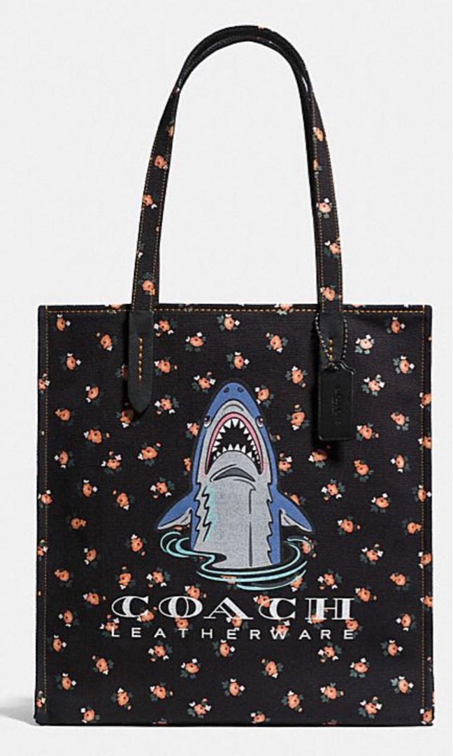 coach bag with shark