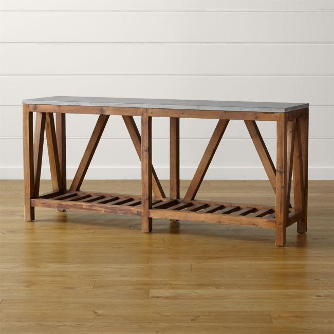 Crate and barrel 2025 side table wood