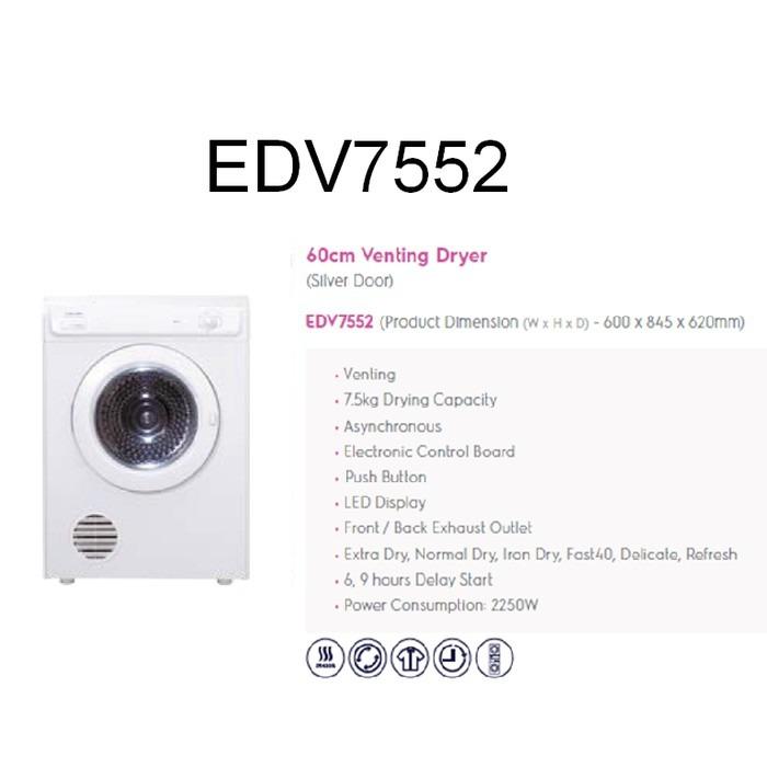 Electrolux 7.5kg Venting Dryer, TV & Home Appliances, Washing Machines
