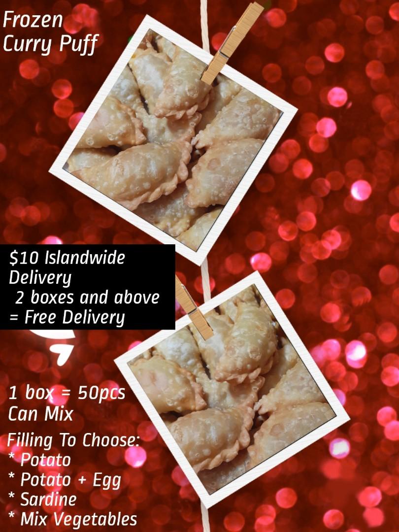 Frozen Curry Puff, Food & Drinks, Packaged & Instant Food on Carousell
