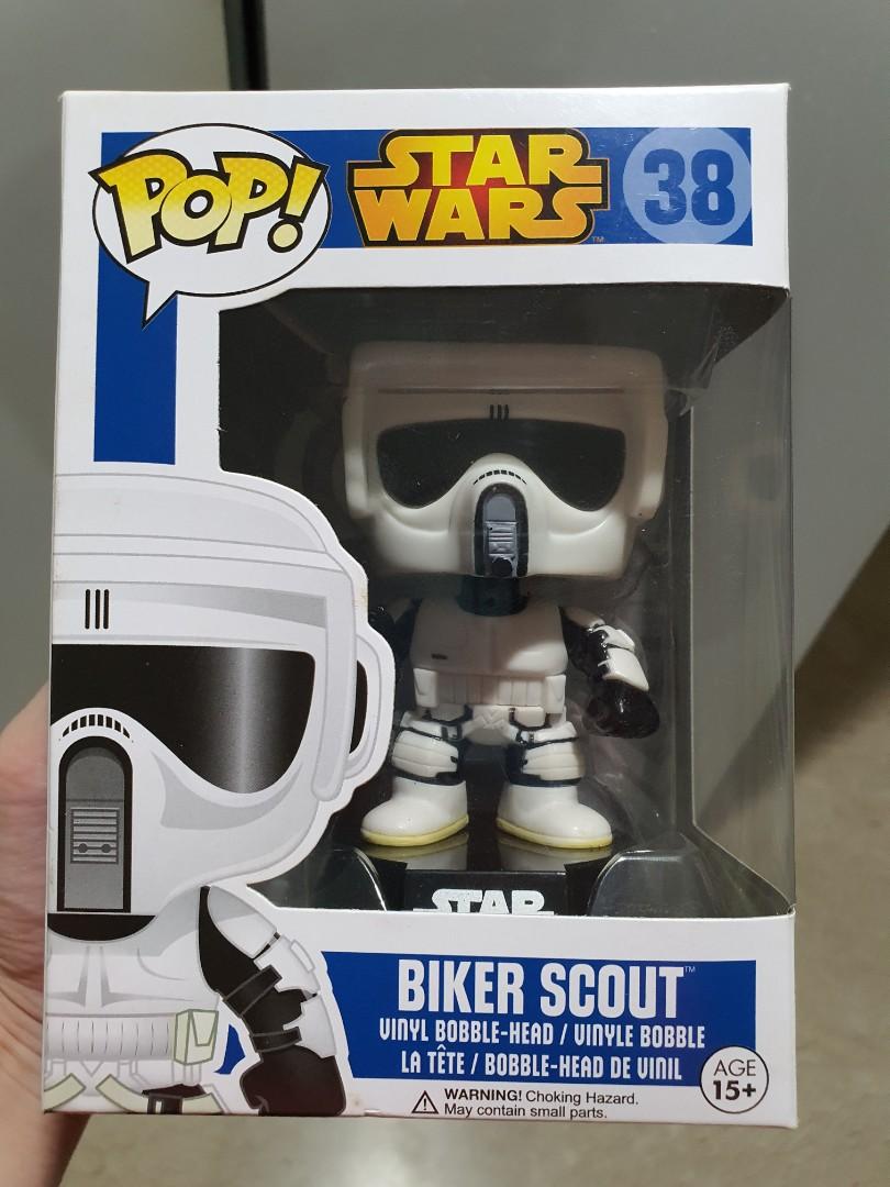Star Wars Biker Scout Funko Pop Vinyl Bobble-Head 38 Vaulted 