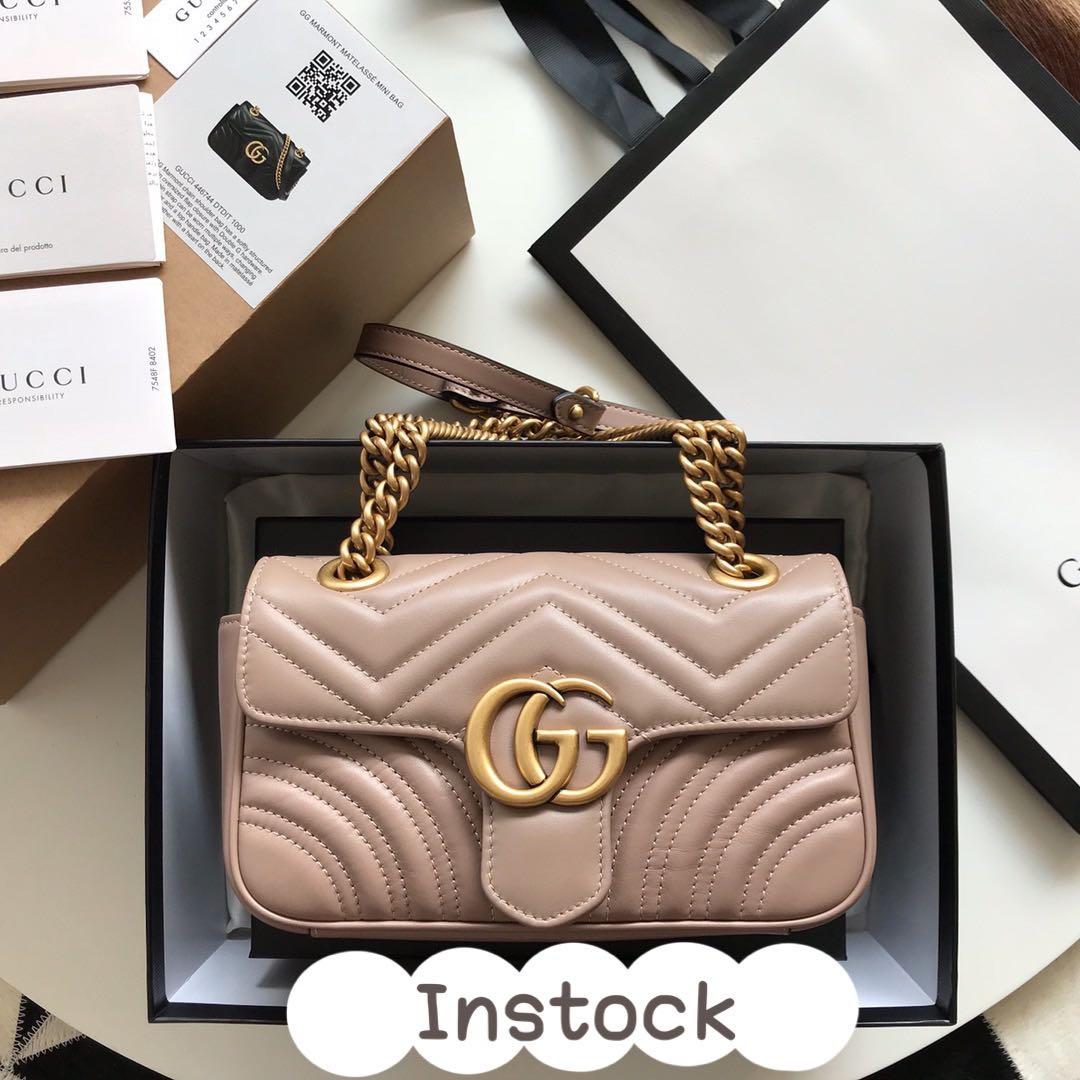 influenza censorship Preferential treatment Gucci Marmont mini (22cm), Luxury, Bags & Wallets on Carousell