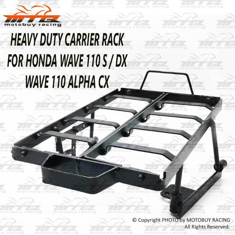 HEAVY DUTY CARRIER RACK FOR HONDA WAVE 110 S / DX / CX, Auto ...