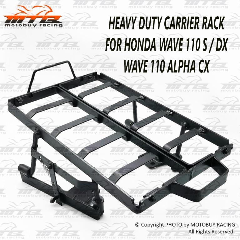 HEAVY DUTY CARRIER RACK FOR HONDA WAVE 110 S / DX / CX, Auto ...