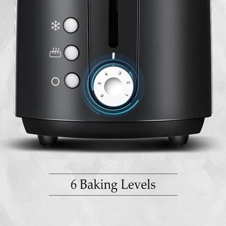IKICH Toaster, 2 Slice Stainless Steel Toasters Buildin Warming Baking