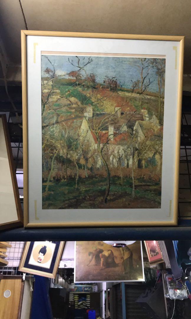 Japan Big Paper Oil Painting Glass Frame Hobbies Toys Stationary Craft Art Prints On Carousell