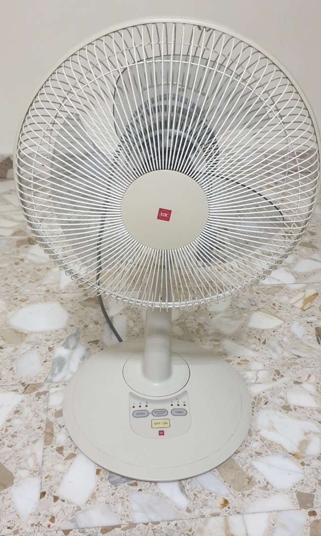 KDK height adjustable table fan 20, Furniture & Home Living, Lighting