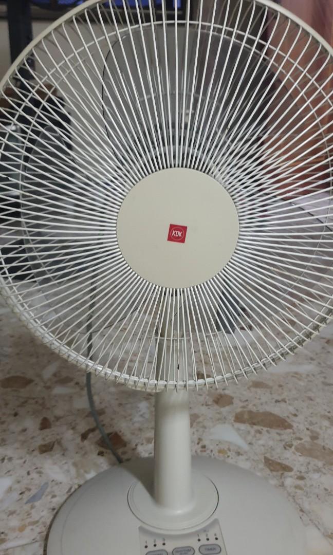 KDK height adjustable table fan 20, Furniture & Home Living, Lighting