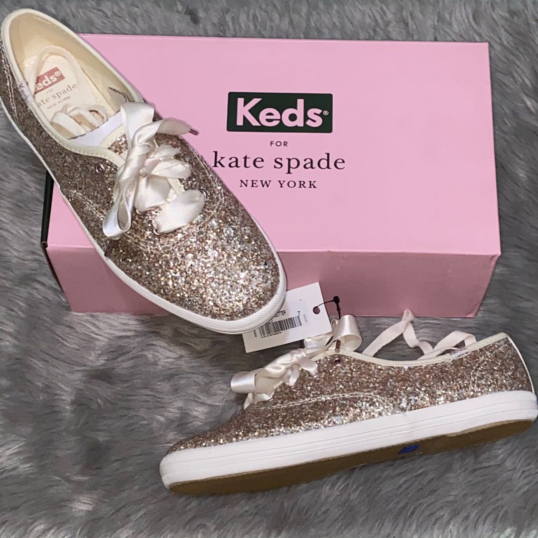 KEDS x KATE SPADE Champion Glitter Multi, Women's Fashion, Footwear,  Sneakers on Carousell