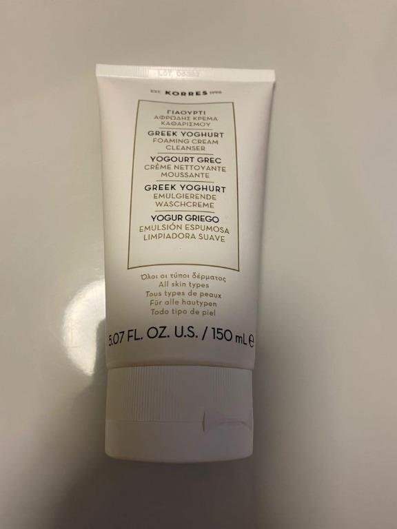 korres greek yoghurt foaming cream cleanser