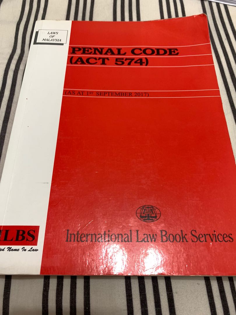 Penal Code 2017 Law Statute Textbooks On Carousell