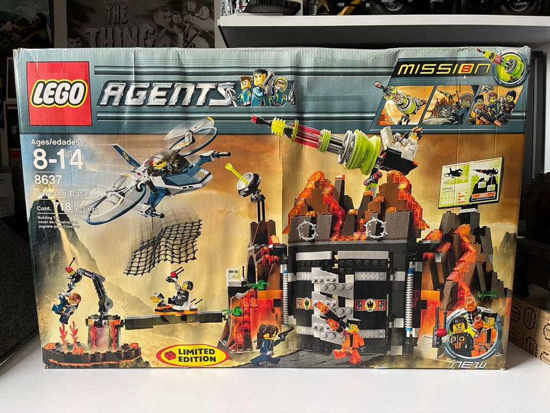 Lego agents volcano base hot sale